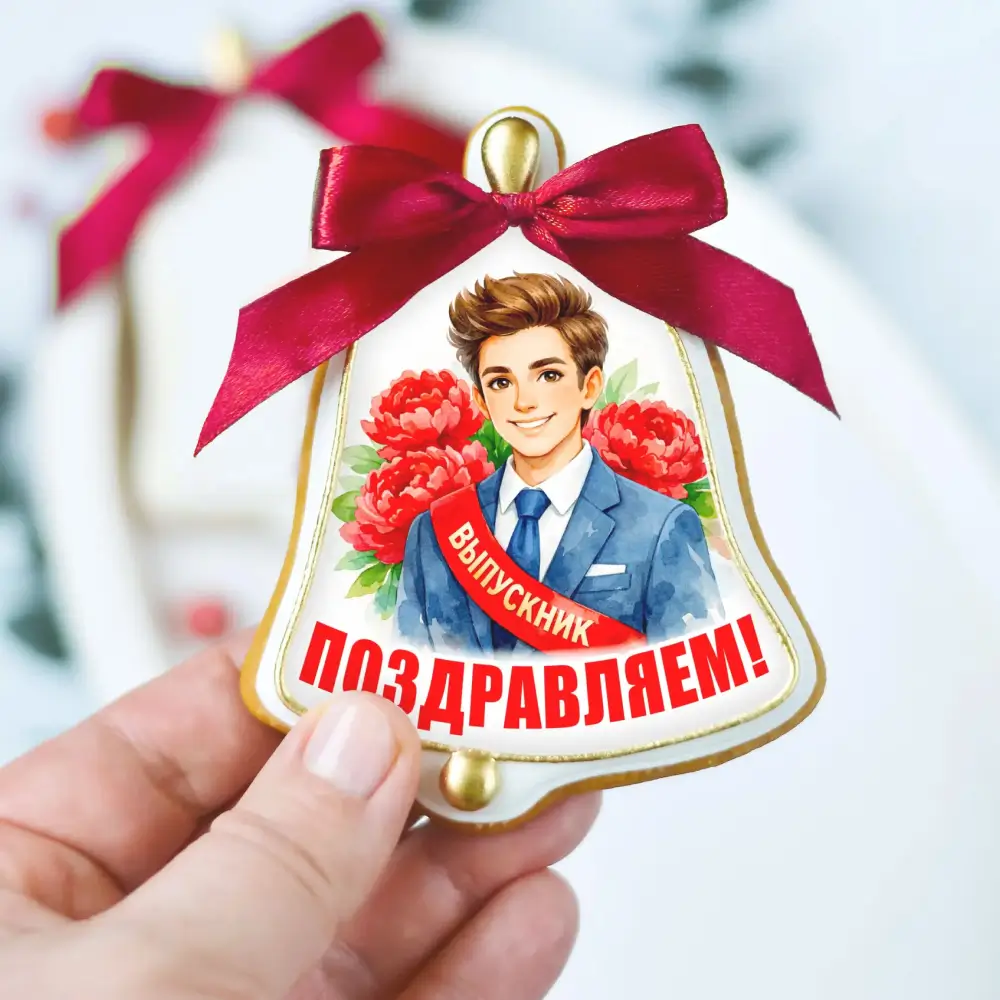 Пряник «Школьный колокольчик для Выпускника»