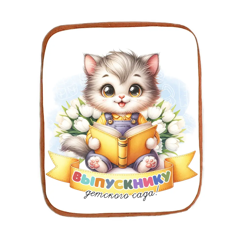 Пряник «Выпускнику детского сада! Котенок»
