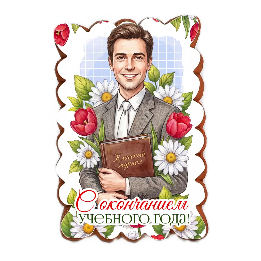 Пряник «С окончанием Учебного года! Мальчики»