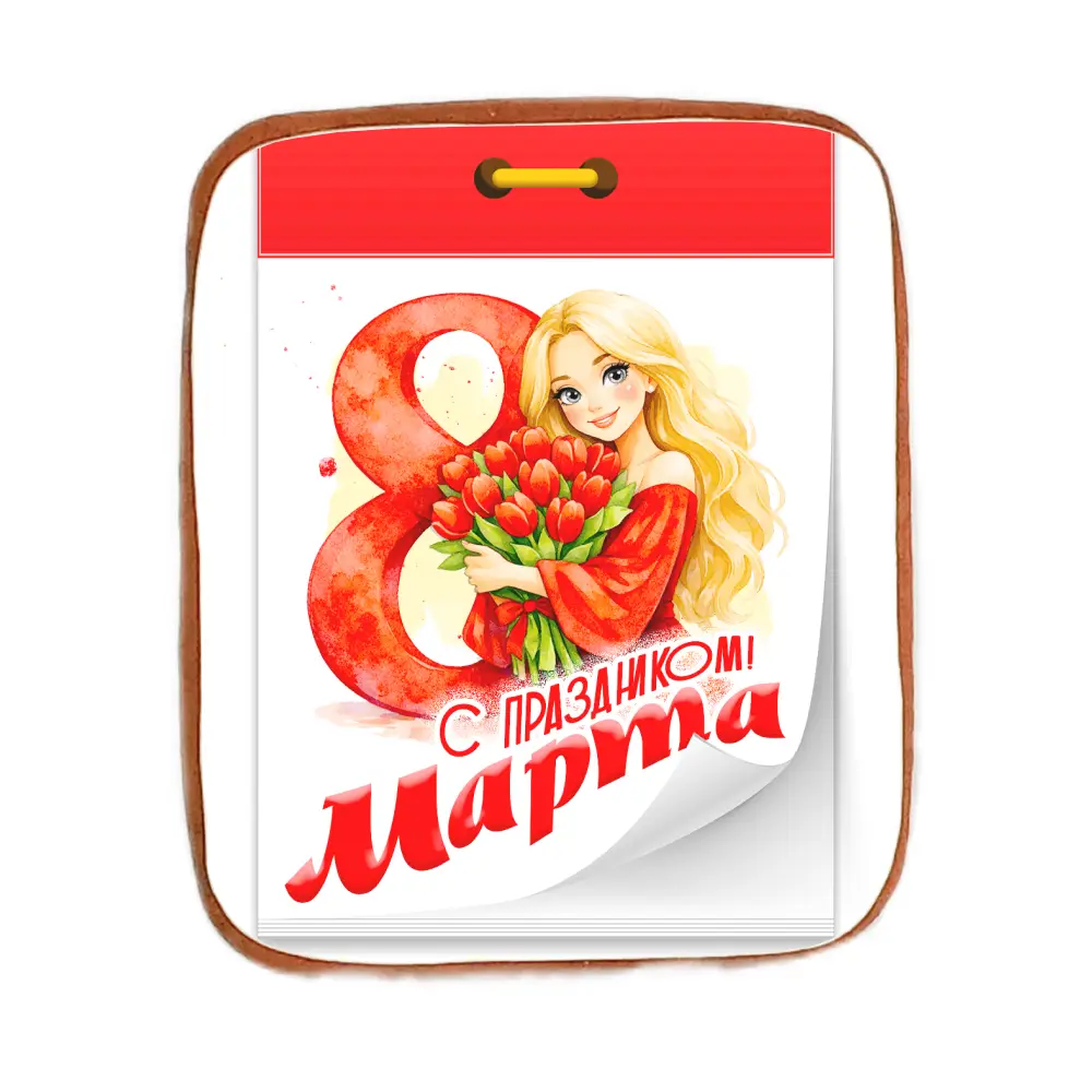 Пряник «С 8 Марта, блондинки!»