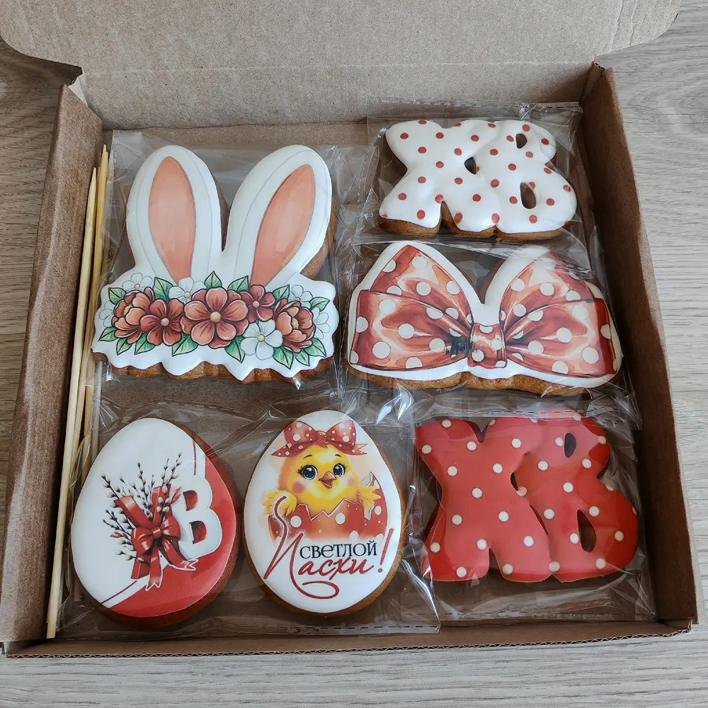 Набор пряников для украшения кулича «Пасхальный»