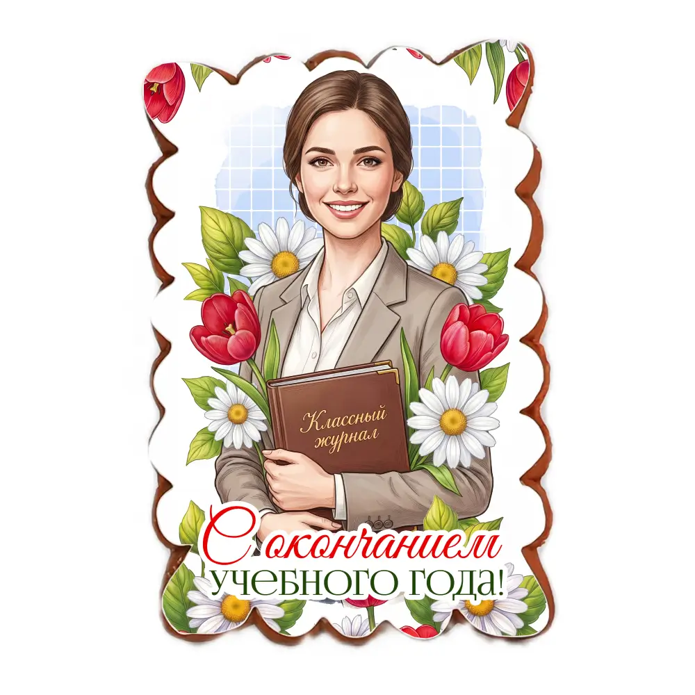 Пряник «С окончанием Учебного года! Девочки»