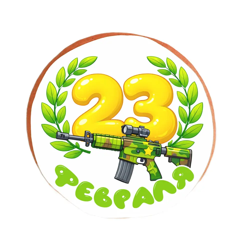 Пряник «23 февраля. Автомат»